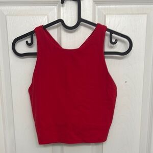 Red Sleeveless Women's Top